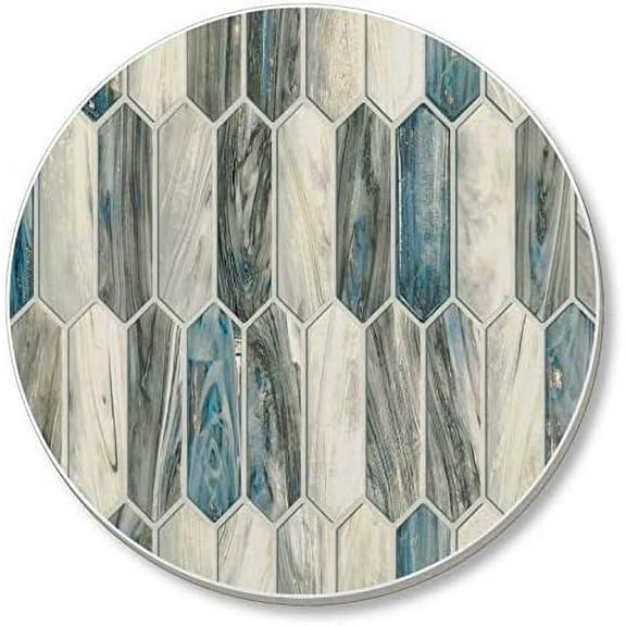 Absorbent Stone Beverage Coasters Set of 4 - Glass Mosaic - Trance
