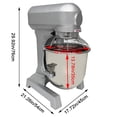thumbnail image 2 of INTBUYING Commercial Food Mixer, 30L Dough Mixer, with Three Adjustable Speeds and Emergency Stop Function, 2 of 19
