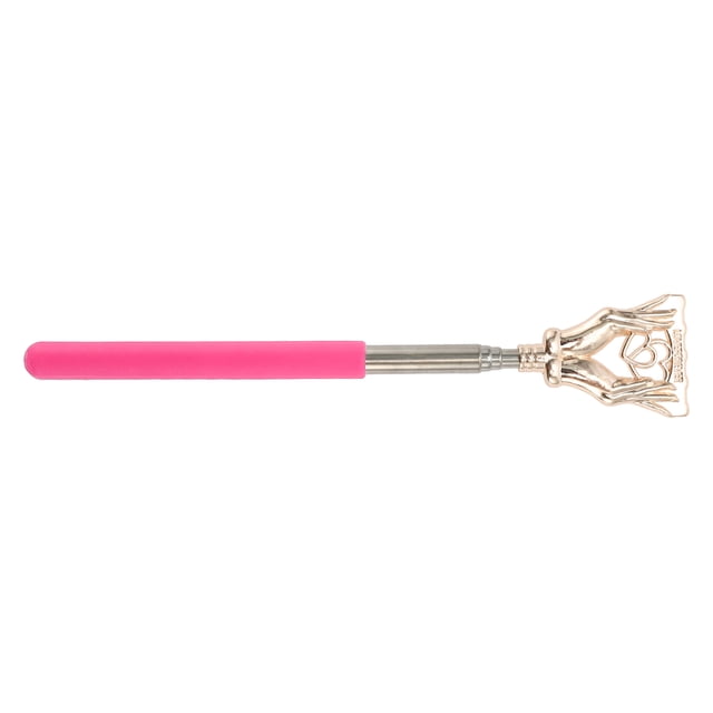 Ganga Única 1 Pc Rascaespaldas en Forma de Corazón para Baño, Viaje, Hotel, Acero Inoxidable Rosa