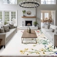 thumbnail image 3 of 6'x9' Area Rugs, Spring Botanical Spring Indoor Outdoor Area Rug for Living Room Bedroom, Rustic Floral Farmhouse Washable Bathroom Rugs Kitchen Floor Carpet Mats Home Decor Aesthetic, 3 of 8