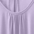 thumbnail image 6 of Tittly Vest for Women Tank Tops Women's Spring And Summer Camisole Loose Pleated Home Top Sleeveless Inner T Shirt Base Shirt T Shirts for Women Waistcoat Vest Purple 3XL, 6 of 6