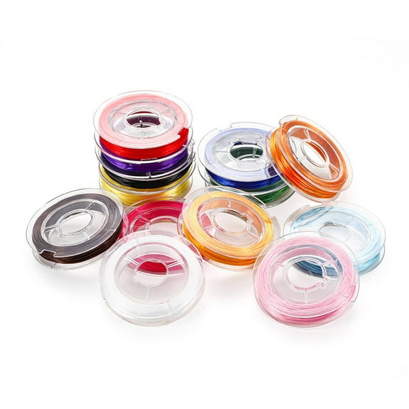 CCOCC 10Pcs Bracelet String Strong Elastic Elastic String for Bracelets Easy Beading Stretchy Bracelet String Bead Thread Multicolor