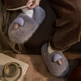 thumbnail image 7 of Fengactive Womens Plush Slippers Cute Mushroom Decor Warm Indoor House Slippers Non Slip Winter Home Shoes, 7 of 7