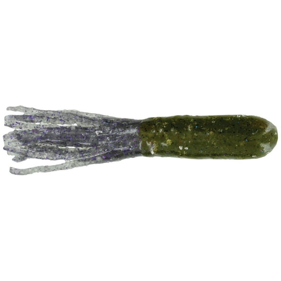 Big Bite Baits 3 1/2 inch Tour Tube (Dark Smoke Red Flake)