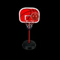 thumbnail image 1 of WEUVEB 1 Set Basketball Rack for Kids with Red Metal Indoor Outdoor Exercise, 1 of 8