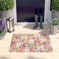 thumbnail image 2 of Shih Tzu Dog and Pioneer Flower Flannel Non Slip Door Rugs,Washable Door Mats Indoor,Decorative Door Mats,Dirt-Resistant and Absorbent Doormat for Entrance,Bedroom,Kitchen,Bathroom,23.5x16in(60x40cm), 2 of 5