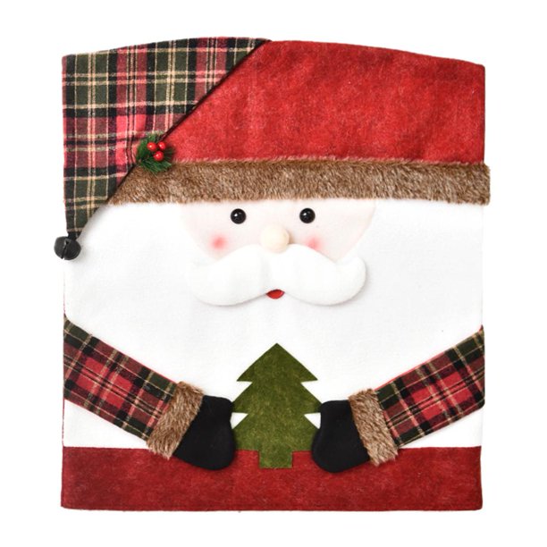 Funda para silla de Navidad Funda para silla para decoración de festival de hotel Santa Claus