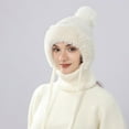 thumbnail image 4 of RKSTN Knitted Hat, Bib, One-Piece Pullover, White, 4 of 8