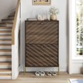 thumbnail image 6 of 23.6 Inch Freestanding Shoe Cabinet, Modern Shoe Organizer with Metal Legs, Suitable for Entry, Hallway, Entryway, 6 of 7