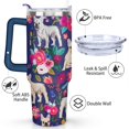 thumbnail image 3 of Cute Canine Design 40oz Water Bottle - BPA Free Dog Lovers Tumbler with Handle & Straw - Gift for Women Coffee Mug, 3 of 7