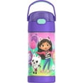 thumbnail image 1 of Thermos Kids Vacuum Insulated Funtainer Water Bottle with Flip Up Straw, 355ml, Gabby's Dollhouse, 1 of 5