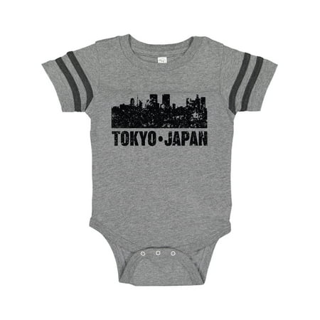 

Inktastic Tokyo Japan City Skyline with Grunge Gift Baby Boy or Baby Girl Bodysuit
