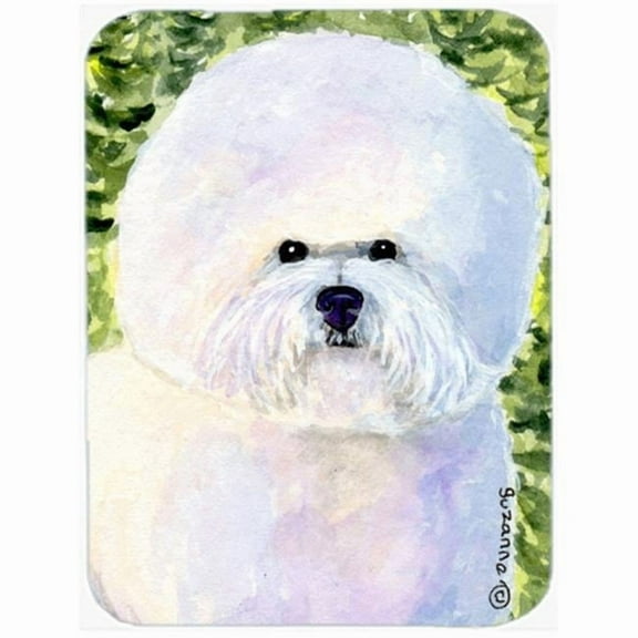 Carolines Treasures SS8919LCB Bichon Frise Glass Cutting Board Large, 12H x 16W, multicolor