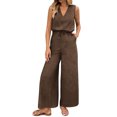 thumbnail image 2 of Capri Pants for Women Elastic High Waist Ruched Loose Fitting Comfy Cropped Summer Casual Workout Pants, 2 of 9