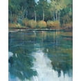 thumbnail image 2 of OToole, Tim 15x18 Gold Ornate Wood Framed with Double Matting Museum Art Print Titled - Floating Downstream II, 2 of 4