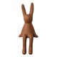thumbnail image 2 of Figuras de conejo sentado de cerámica, esculturas de animales para estanterías de hoteles y oficinas. color café M, 2 of 9