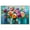 Silver Frame, variant on Chromatic Flower Dream Canvas Colorful Floral Art by Art Remedy, Silver Frame, 45" x 30"