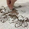 thumbnail image 4 of Ambesonne Almond Blossom Jigsaw Puzzle, Hand Drawn Petals, Heirloom-Quality Fun Activity for Family Durable Cardboard, 1000 pcs, Dark Brown Beige, 4 of 5