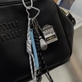 thumbnail image 4 of QJUHUNG Cute Cartoon Fashion Personality Creative Resin Badminton Racket Bag Backpack Car Pendant Phone Case Keychain Key Ring Valentine‘s Day Holiday Party Small Gift Small Gift Decorati, 4 of 6
