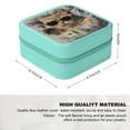 thumbnail image 2 of FCXZI Cute Cat Jewelry Box Travel Case for Necklaces and Earrings Green, 2 of 5