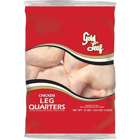 Gold Leaf Chicken Leg Quarters, 17g Protein per 4oz Serving, 10 lb Bag
