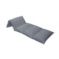 thumbnail image 4 of Japanese Floor Pillow Lounger Cover, Floral Detailed Circles with Lines Eastern Ornament Pattern, Nap Mat Printed Fabric Case for 5 Pillows, 88" x 27", Charcoal Grey Dark Blue, by Ambesonne, 4 of 5