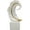 White, variant on Feather Resin Sculpture with Stand for Home Office DecorWhite