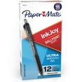 thumbnail image 4 of Paper Mate® InkJoy™ 300 RT Retractable Pens, Medium Point, 1.0 mm, Translucent Black Barrels, Black Ink, Pack Of 12, 4 of 7