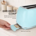 thumbnail image 2 of Nostalgia Classic Retro 2-Slice Toaster, Aqua, 2 of 8