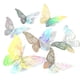thumbnail image 1 of 72 piezas de pegatinas de pared de mariposa 3D de oro rosa, decoración de pared, calcomanías de papel de metal desmontables para el hogar, dormitorio infantil, decoración de guardería Vhermosa BST3040459-3, 1 of 6