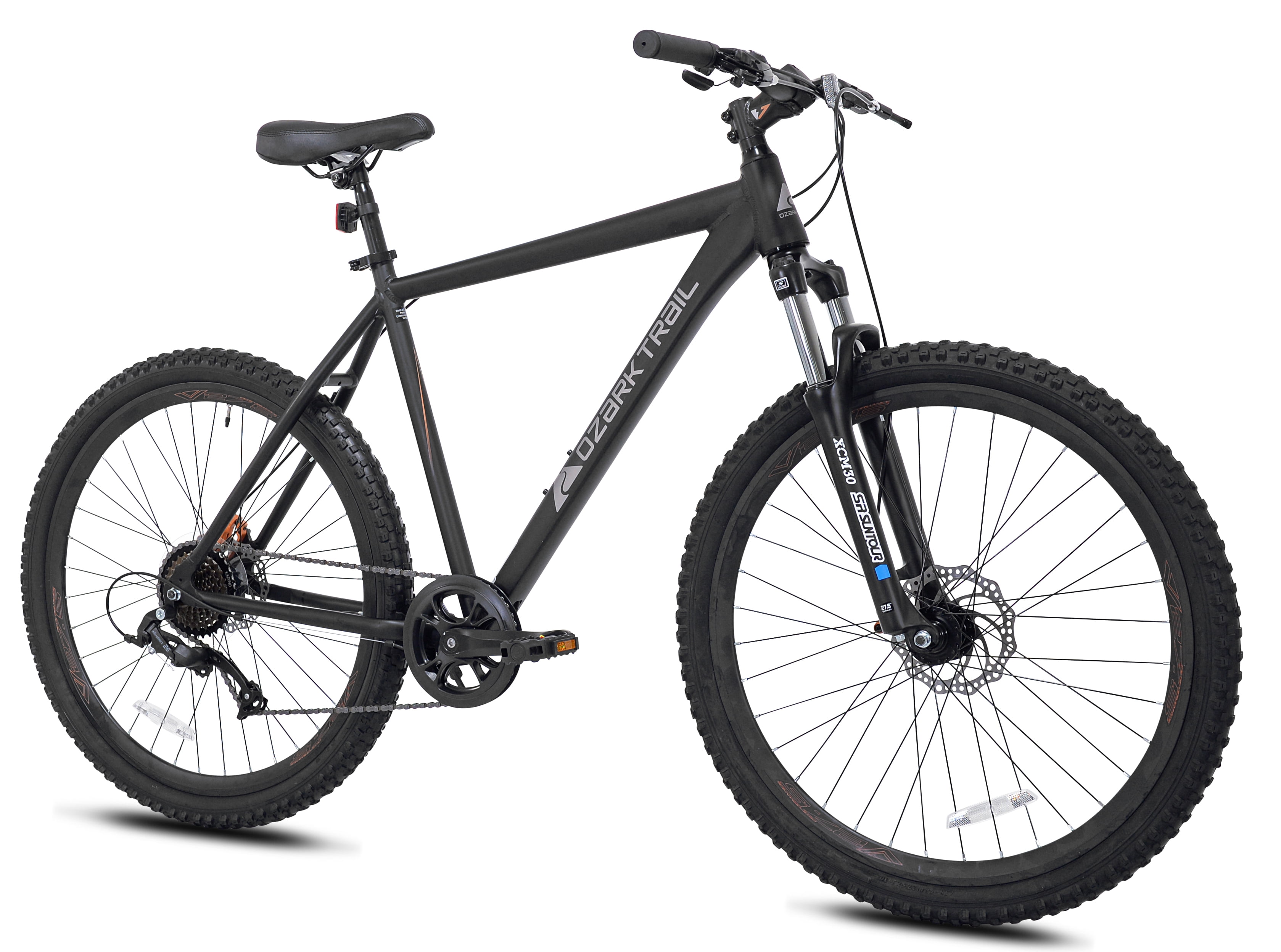 Ozark Trail Vibe Mountain Bicycle, 27.5" Wheels, Medium Frame, Fits Riders 5'3" - 5'8", Black, Adult