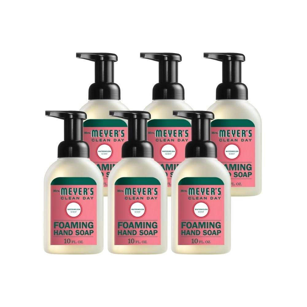 Mrs. Meyer's Foaming Hand Soap, Watermelon, 10 OZ (Pack of 6)