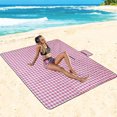 thumbnail image 4 of Tapete De Pícnic Manta de playa, impermeable, duradero, para pastizales, para senderismo al aire libre (rojo y blanco) Ndcxsfigh Para Estrenar, 4 of 8