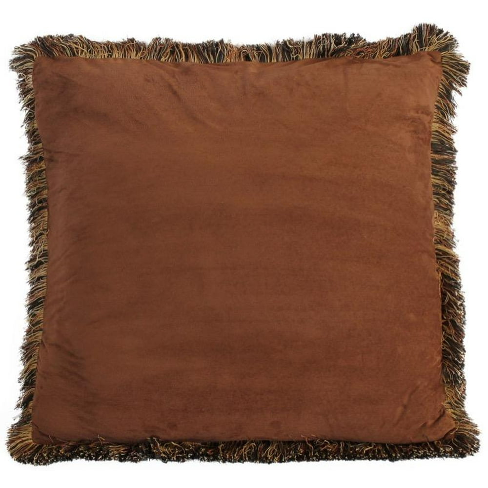 Carstens Autumn Trails Rustic Cabin Euro Pillow Cover 27" x 27"