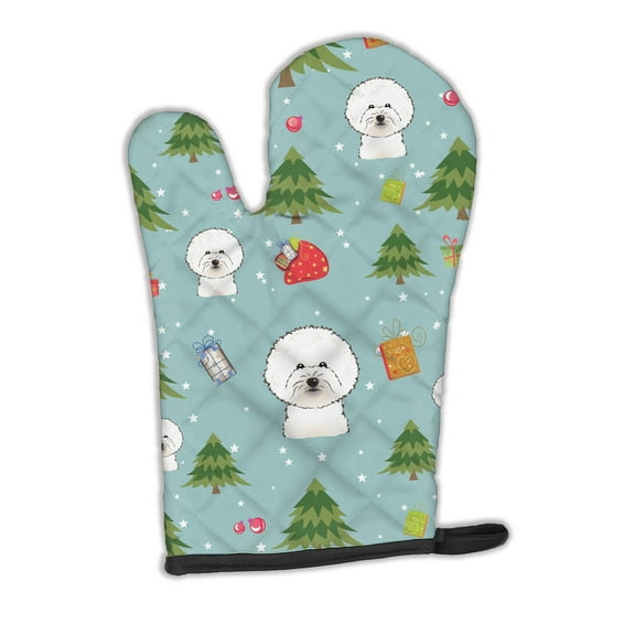 Carolines Treasures BB5006OVMT Christmas Bichon Frise Oven Mitt Large multicolor