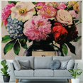thumbnail image 4 of BCIIG Flowers Tapestry Wall Hanging Unique Style Graphic Tapestries Home Wall Decor for Living Room Bedroom Apartment Farmhouse Dorm Plush Velvet Fabric 40x30inch, 4 of 6
