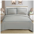 thumbnail image 2 of Miller Cotton Embroidered 3-Piece Duvet Cover Set by Blue Nile Mills, Full/Queen, Gray-Gray, 2 of 3