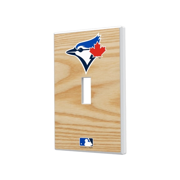Toronto Blue Jays Baseball Bat Design Single Toggle Light Switch Plate