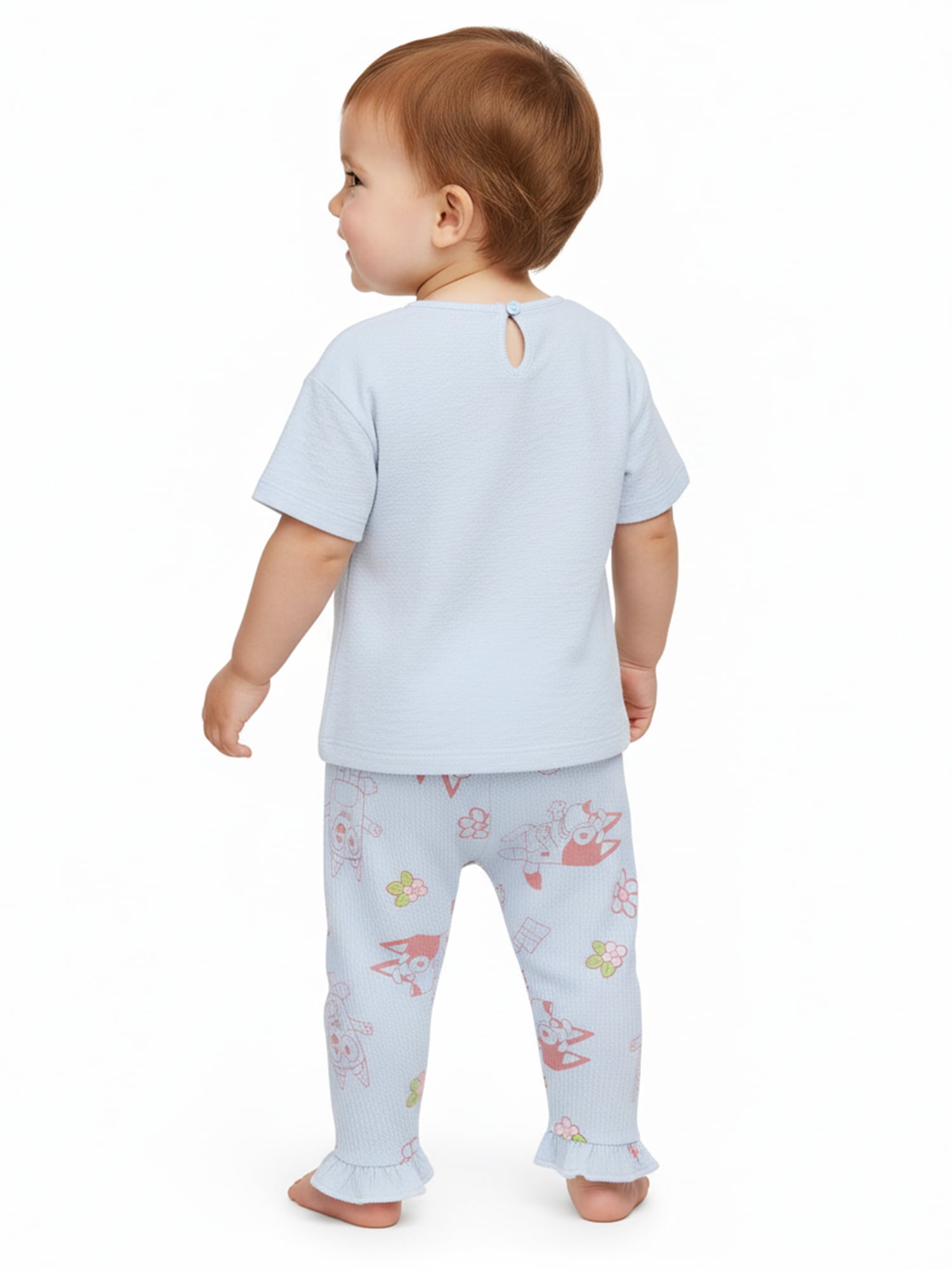 Bluey Baby Girls Graphic Tee and Pants Set, 2-Piece, Sizes 0M-24M