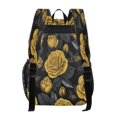 thumbnail image 3 of Large Clear PVC Backpack Heavy Duty See Through Backpack for Adults Work Travel, Yellow Rose Bee Printed 12L, 3 of 8