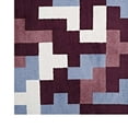 thumbnail image 4 of Modway Andela Interlocking Block Mosaic 8x10 Area Rug in Multicolored Red and Light Blue, 4 of 7