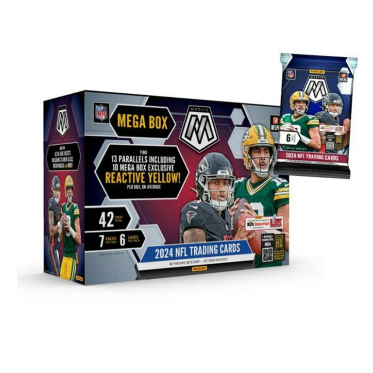 Panini 2024 NFL Mosaic Football Trading Cards Mega Box, Reactive