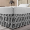 thumbnail image 1 of Abstract Bed Skirt, Diagonal Flowing Streak Composition Overlapping Scribbles, Elastic Bedskirt Dust Ruffle Wrap Around for Bedding Decor, 4 Sizes, Charcoal Grey Dimgray, by Ambesonne, 1 of 2