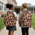 thumbnail image 4 of DISNIMO Cute Giraffe Print 17 Inch Kids School Bag, Breathable Long Lasting School Backpack with Customizable Straps for Boys Girls Daily Use Travel, 4 of 7