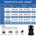 thumbnail image 2 of SHAPEVIVA Sweat Vest Waist Trainer for Womens Workout Tank Zipper Vest Adjustable Belt Sauna Suit Compression, 2 of 6