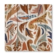 thumbnail image 3 of Designart 'Baroque Inspired Stylized Doodles Shapes' Bohemian & Eclectic Print on Natural Pine Wood, 3 of 5