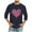 01 Navy, variant on Valentines Day T Shirt Men, Mens 3/4 Sleeve Shirts, Men Valentine's Day Print Tops Round Neck Casual Fashion Three-Quarters Sleeve Blouses Shirts