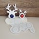 thumbnail image 4 of CREATITOY Reindeer Ornament Mold Christmas Decorations Craft Supplies for Holiday Home Party Xmas Tree Decoration Wooden Pendant DIY Carving Tools, 4 of 6