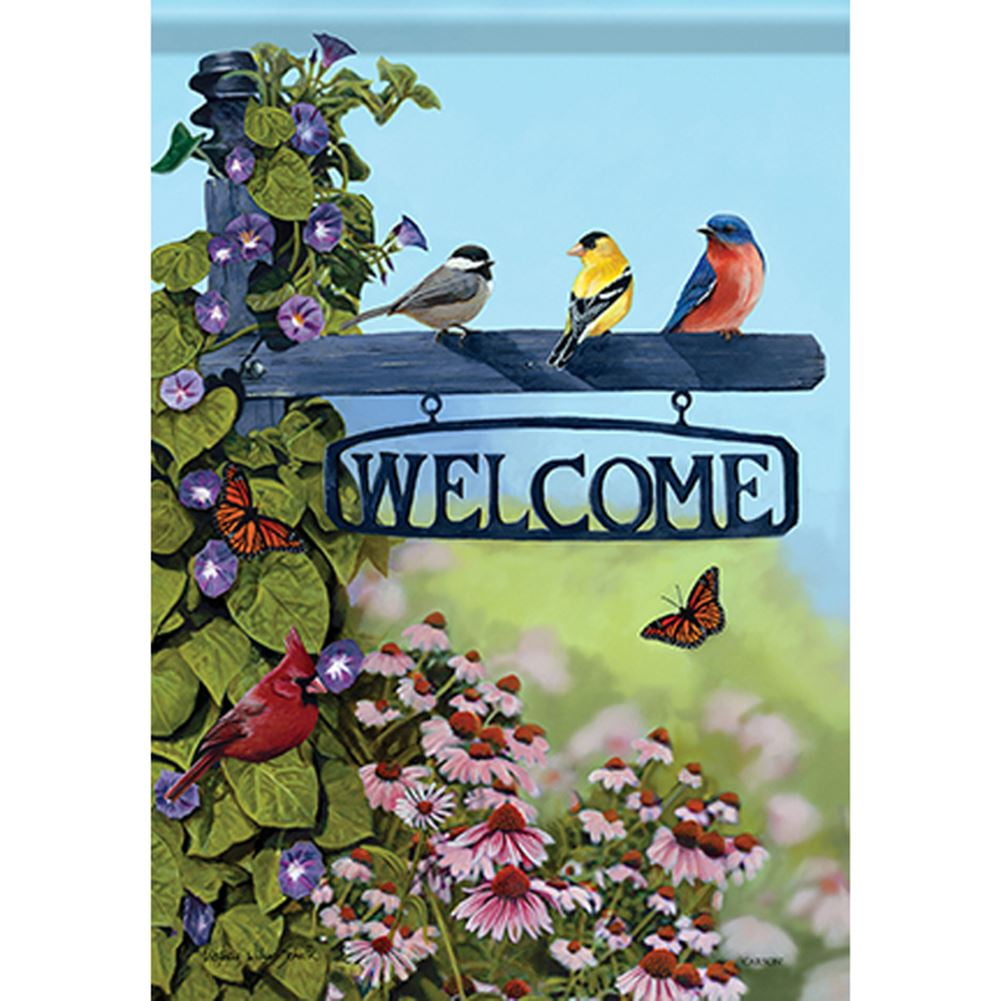 Carson Double Sided House Flag - Welcome Post, Premium Dura Soft Fabric