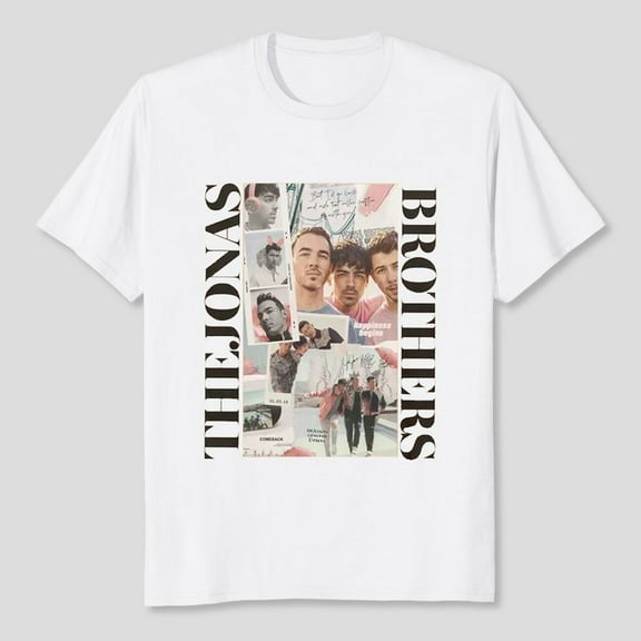 Jonas Bros 20th Annivesary Tour 2025 Shirt, Living The Dream Tour 2025 Shirt Unisex, Sizes S-5XL, Tbun